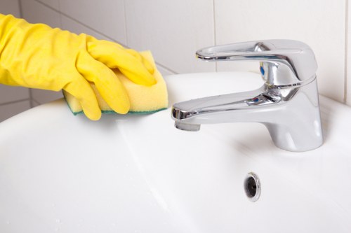Professional house cleaning visit in a Canary Wharf residential building