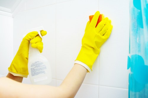 Professional hot water extraction equipment used for carpet cleaning