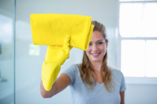 Commercial office deep cleaning in Canary Wharf business district