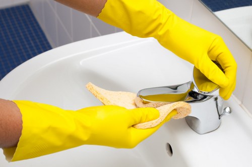 Professional sofa stain treatment for a fabric couch in Canary Wharf