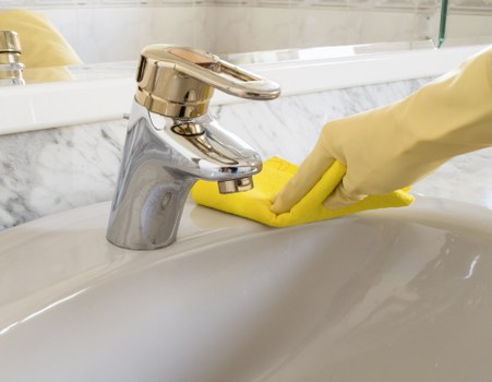 Risk assessment being completed before a cleaning job